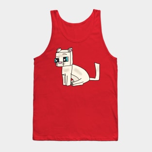 White Cat Tank Top